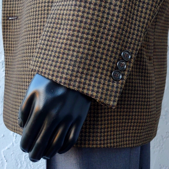 Vito Rufalo Men's Luxury Houndstooth Blazer w/Fabric by Lanificio Di Pray - Picture 13 of 17